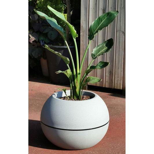 Planter Riviera D40 Pallo Stein Granitt Ø 40 cm-1