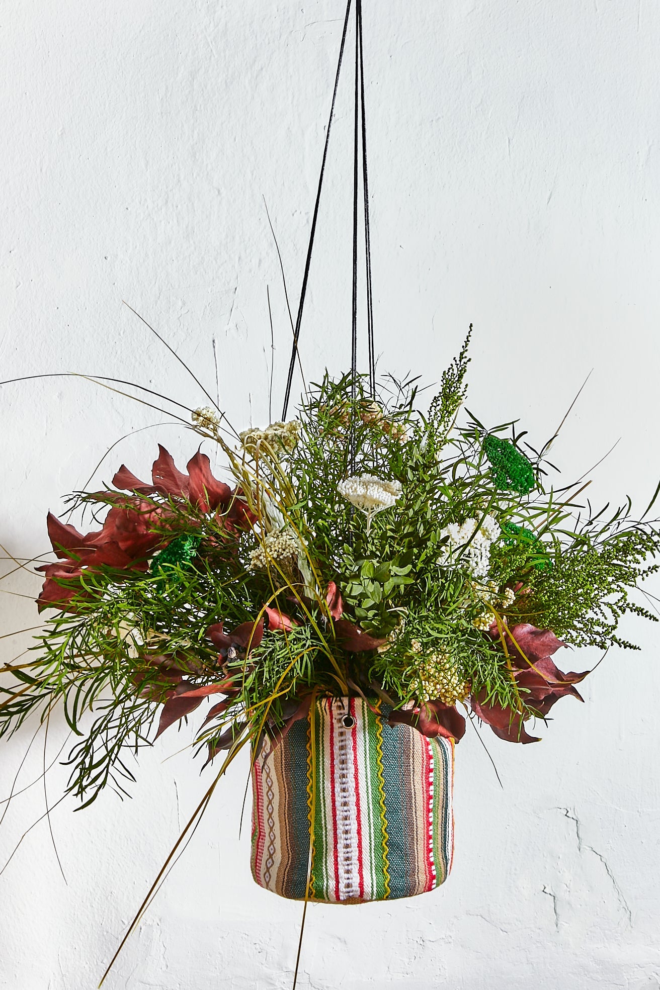 Yellow and green Alpujarra Hanging Planter-0