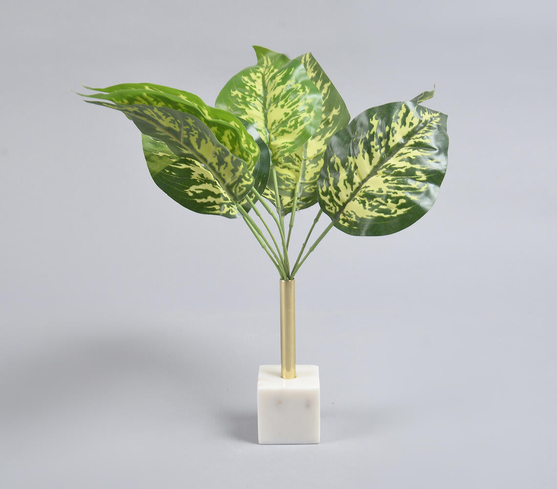 Statement Marble & Brass Planter-0