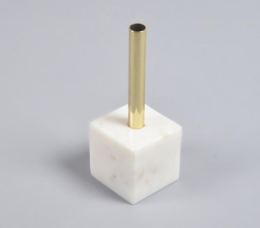 Statement Marble & Brass Planter-1