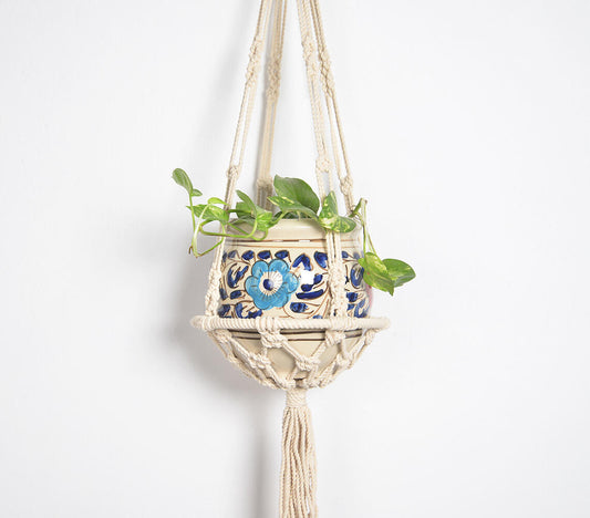 Bohemian Macrame Planter-1